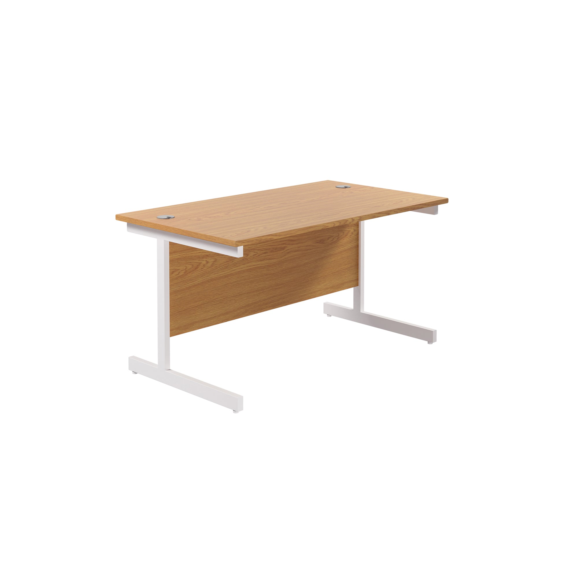 Single Upright Straight 1400mm Desk & Mobile Pedestal