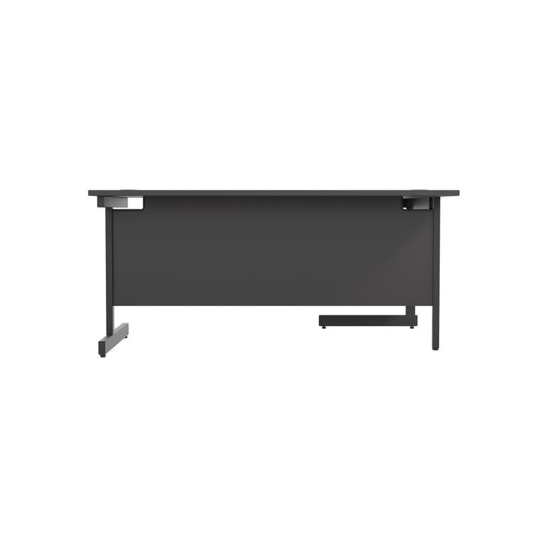 Single Upright Left Hand 1800mm Crescent Desk
