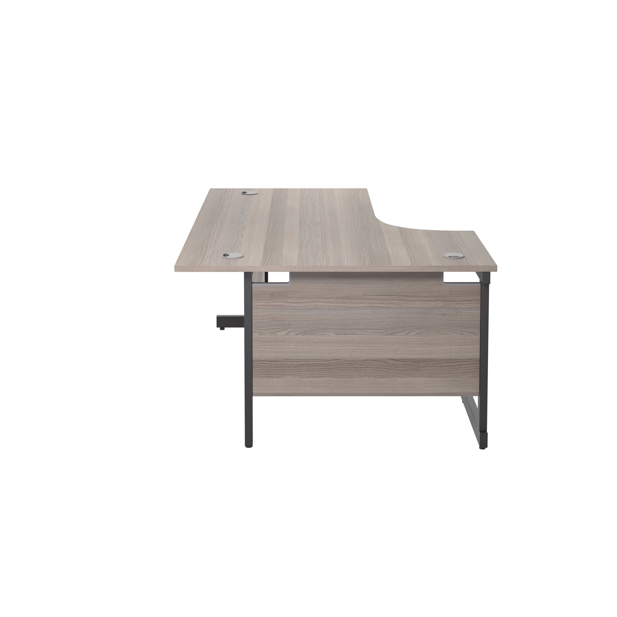 Single Upright Left Hand 1800mm Crescent Desk