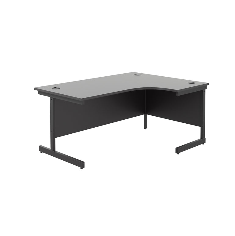 Single Upright Right Hand 1800mm Crescent Desk