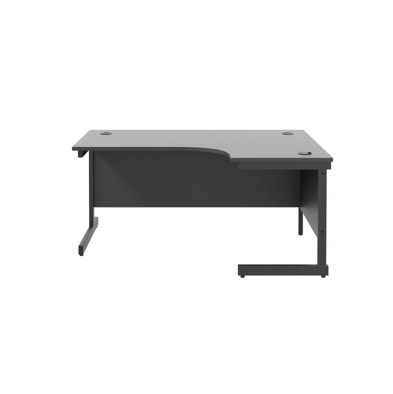 Single Upright Right Hand 1800mm Crescent Desk