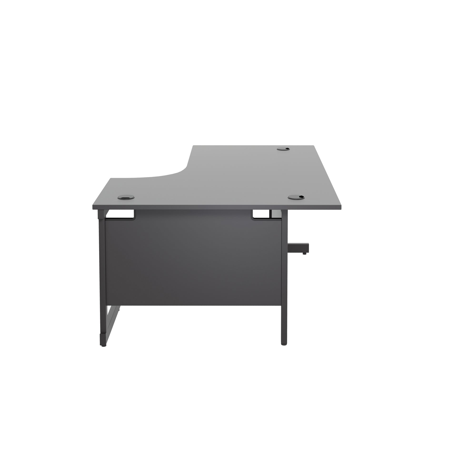 Single Upright Right Hand 1800mm Crescent Desk