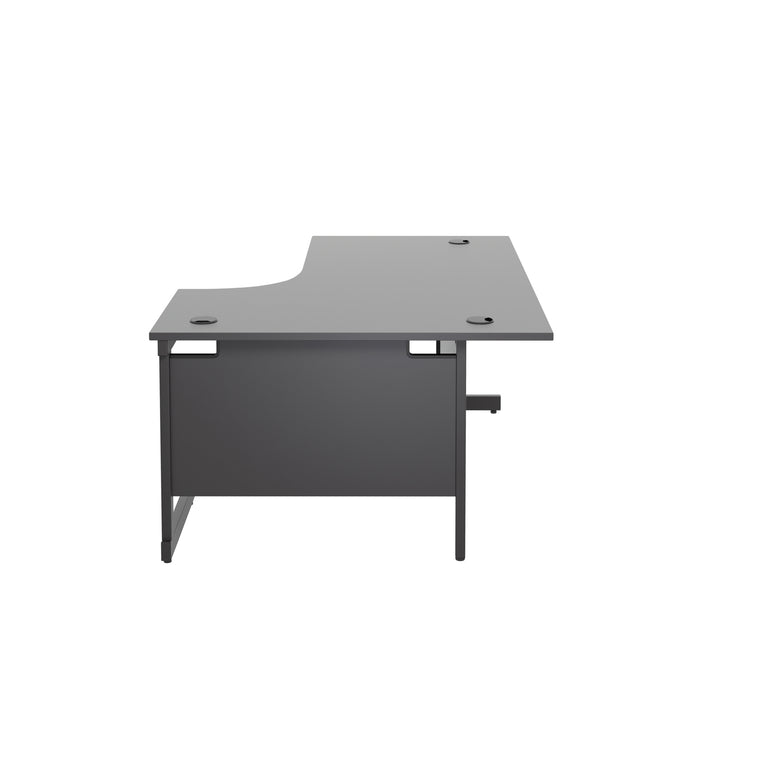 Single Upright Right Hand 1800mm Crescent Desk
