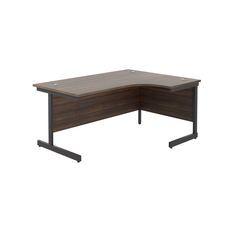 Single Upright Right Hand 1800mm Crescent Desk