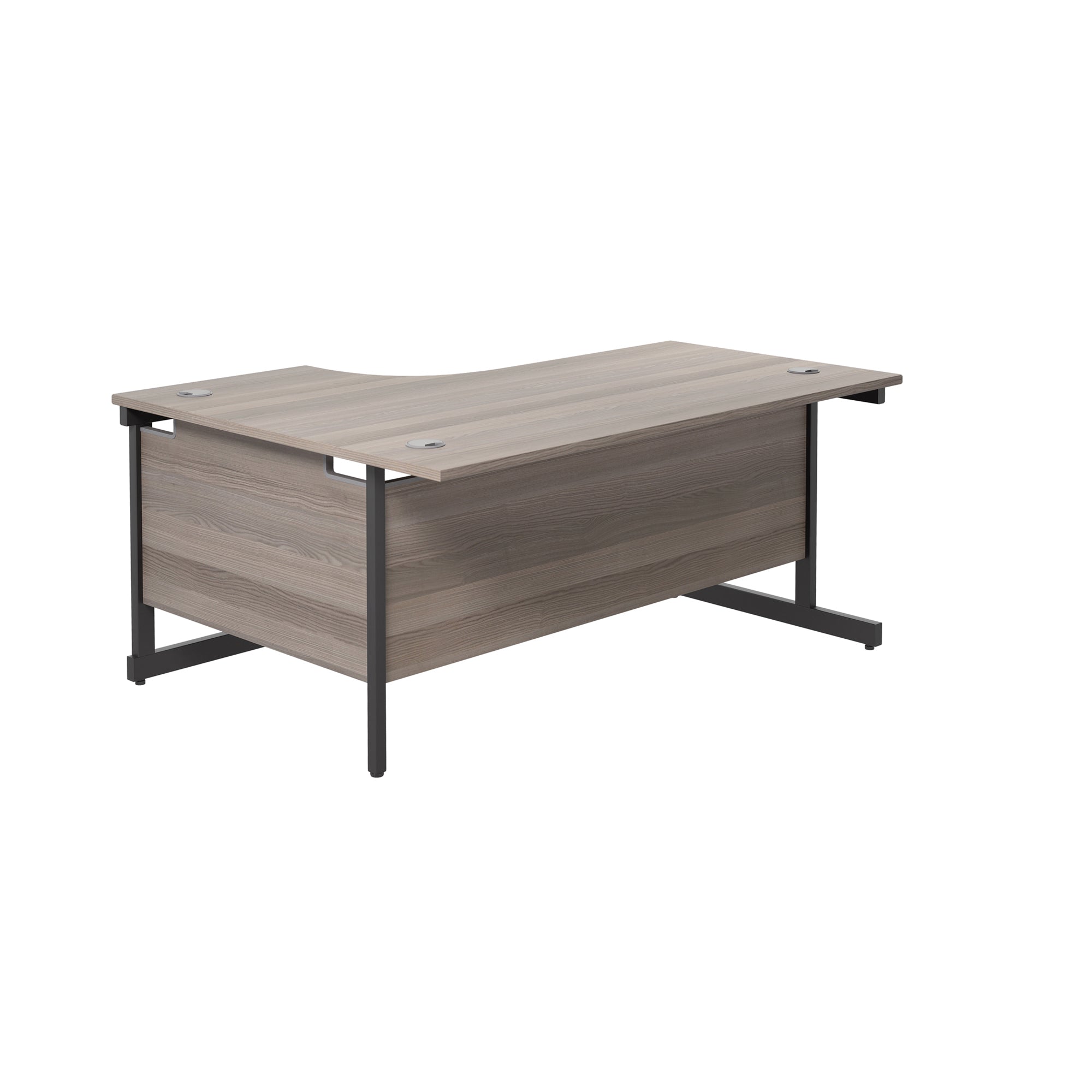 Single Upright Right Hand 1800mm Crescent Desk