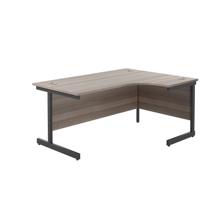 Single Upright Right Hand 1800mm Crescent Desk