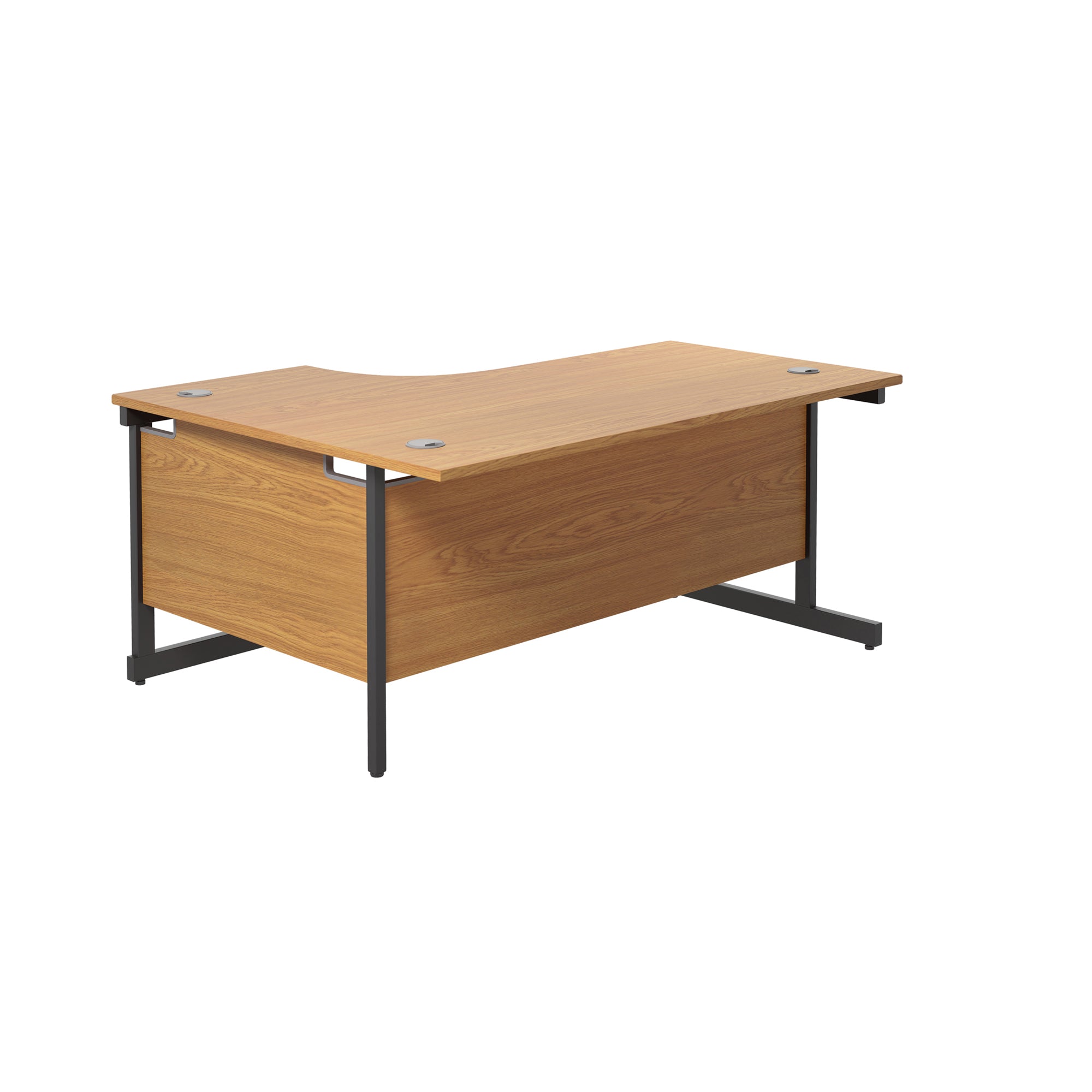 Single Upright Right Hand 1800mm Crescent Desk