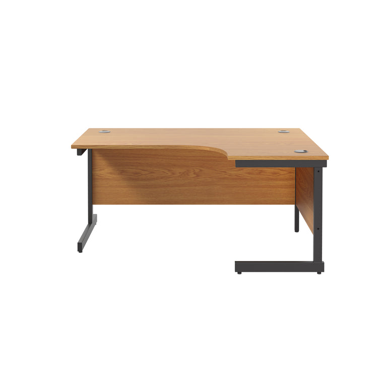 Single Upright Right Hand 1800mm Crescent Desk