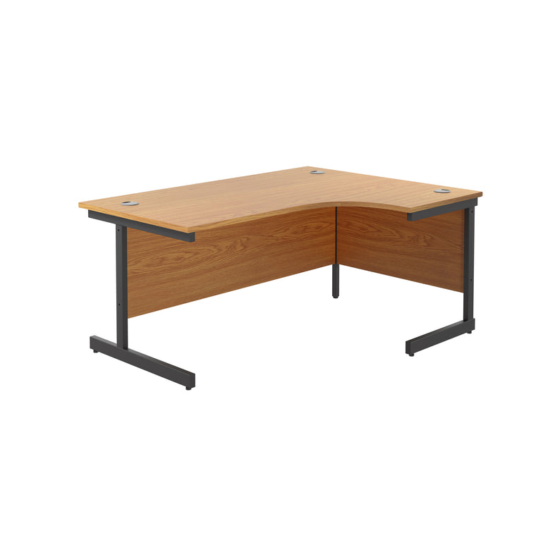 Single Upright Right Hand 1800mm Crescent Desk