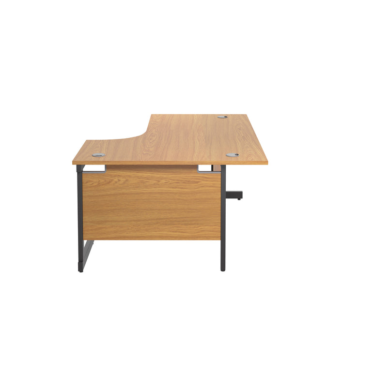Single Upright Right Hand 1800mm Crescent Desk
