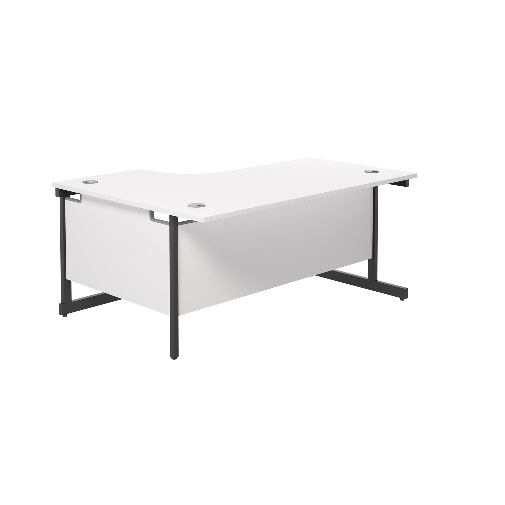 Single Upright Right Hand 1800mm Crescent Desk