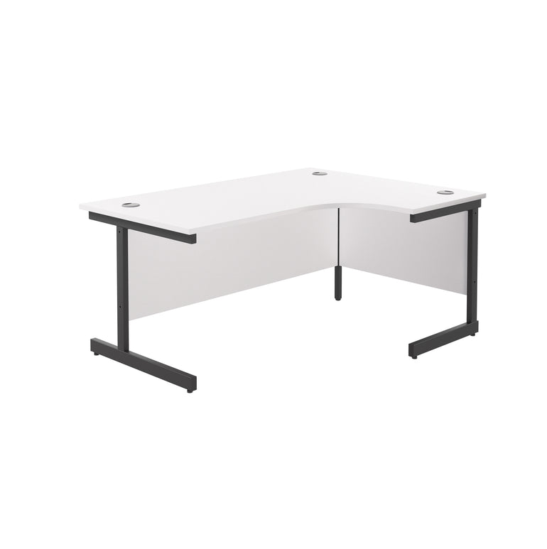 Single Upright Right Hand 1800mm Crescent Desk