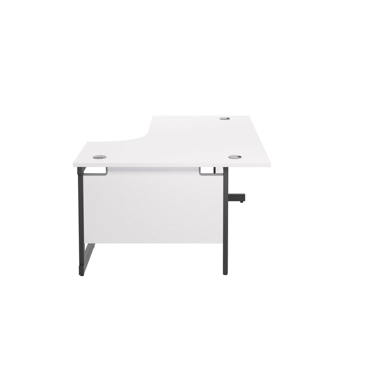 Single Upright Right Hand 1800mm Crescent Desk