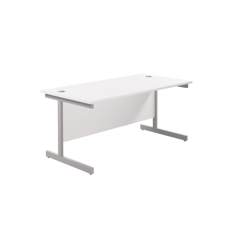 Single Upright Straight 1600mm Desk & Mobile Pedestal