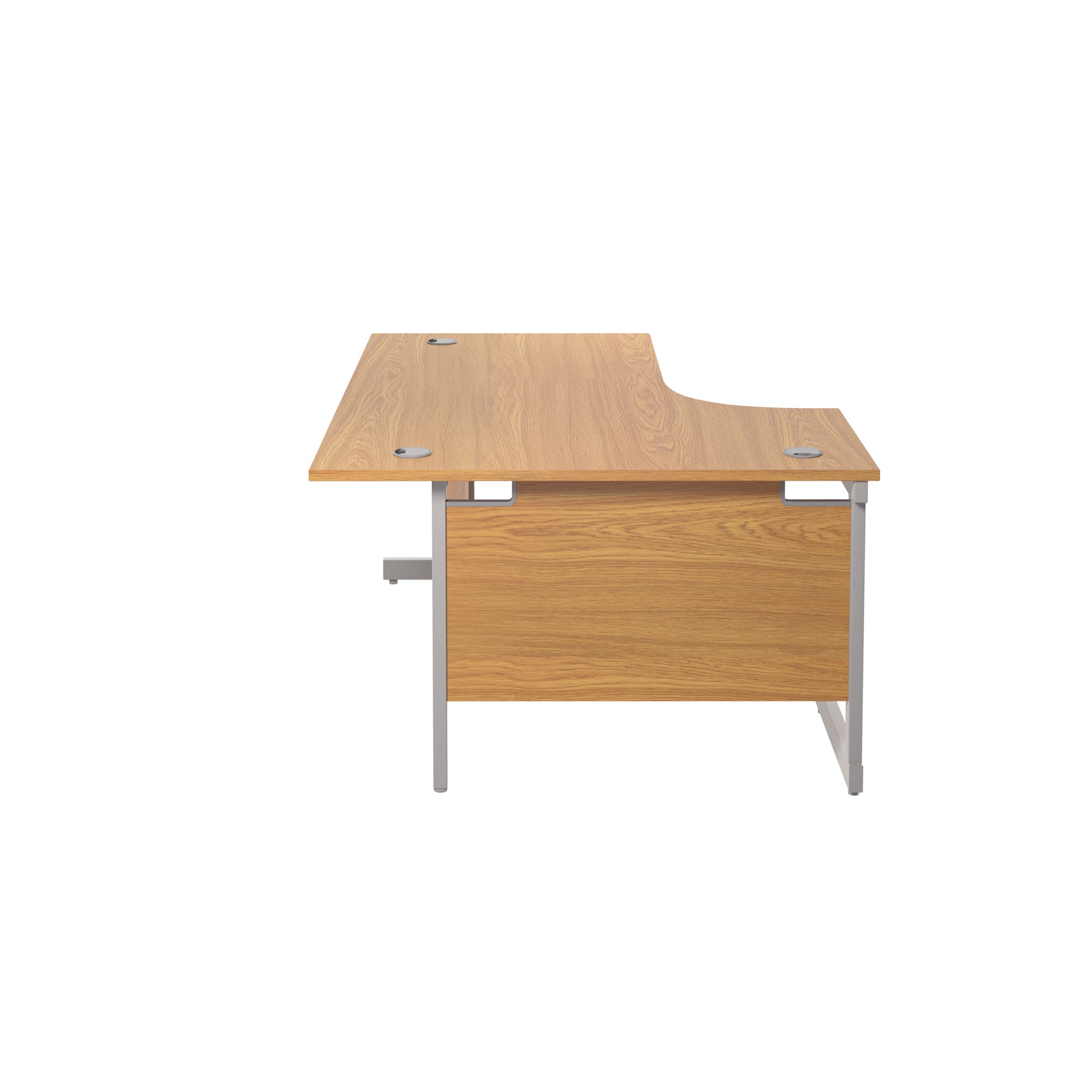 Single Upright Left Hand 1800mm Crescent Desk