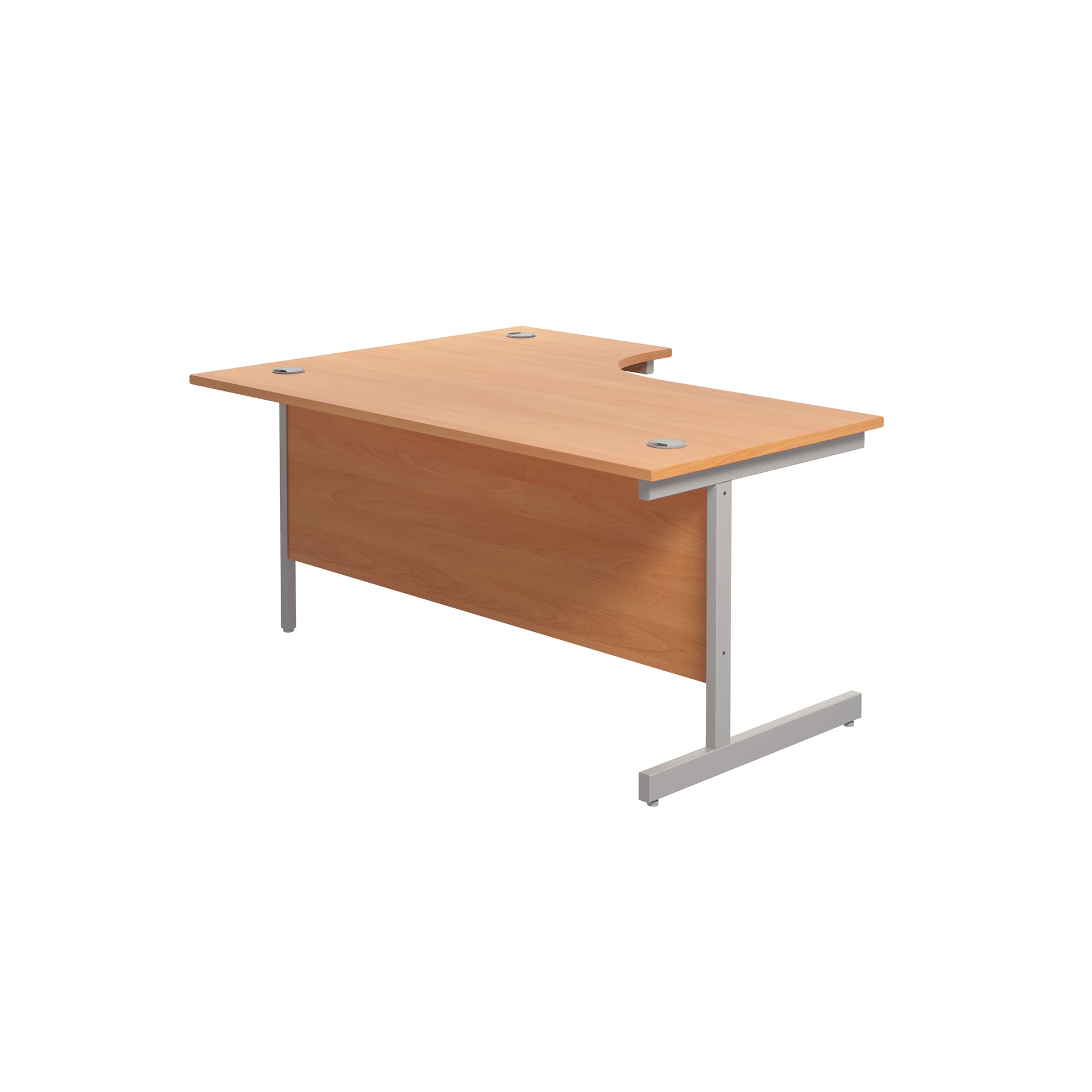 Single Upright Right Hand 1800mm Crescent Desk