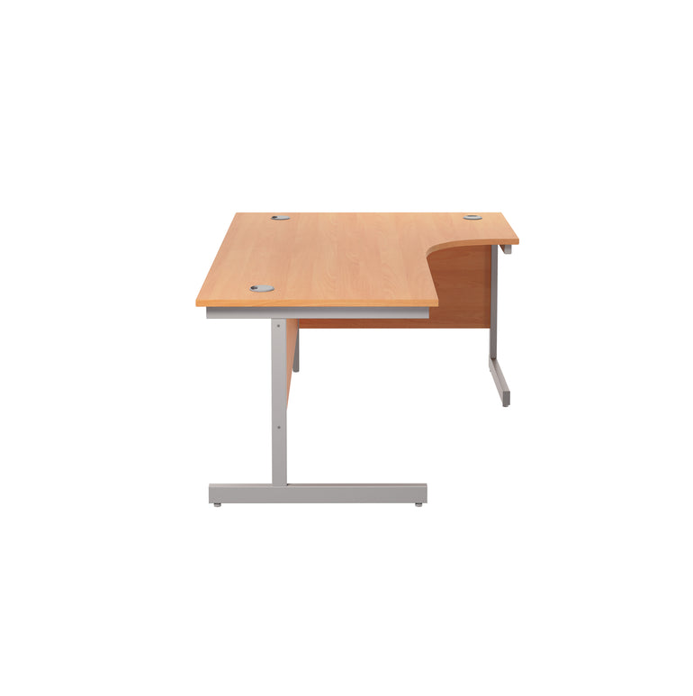Single Upright Right Hand 1800mm Crescent Desk
