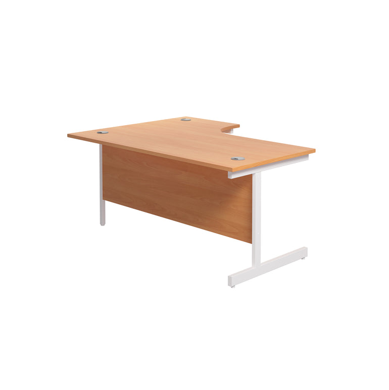 Single Upright Right Hand 1800mm Crescent Desk