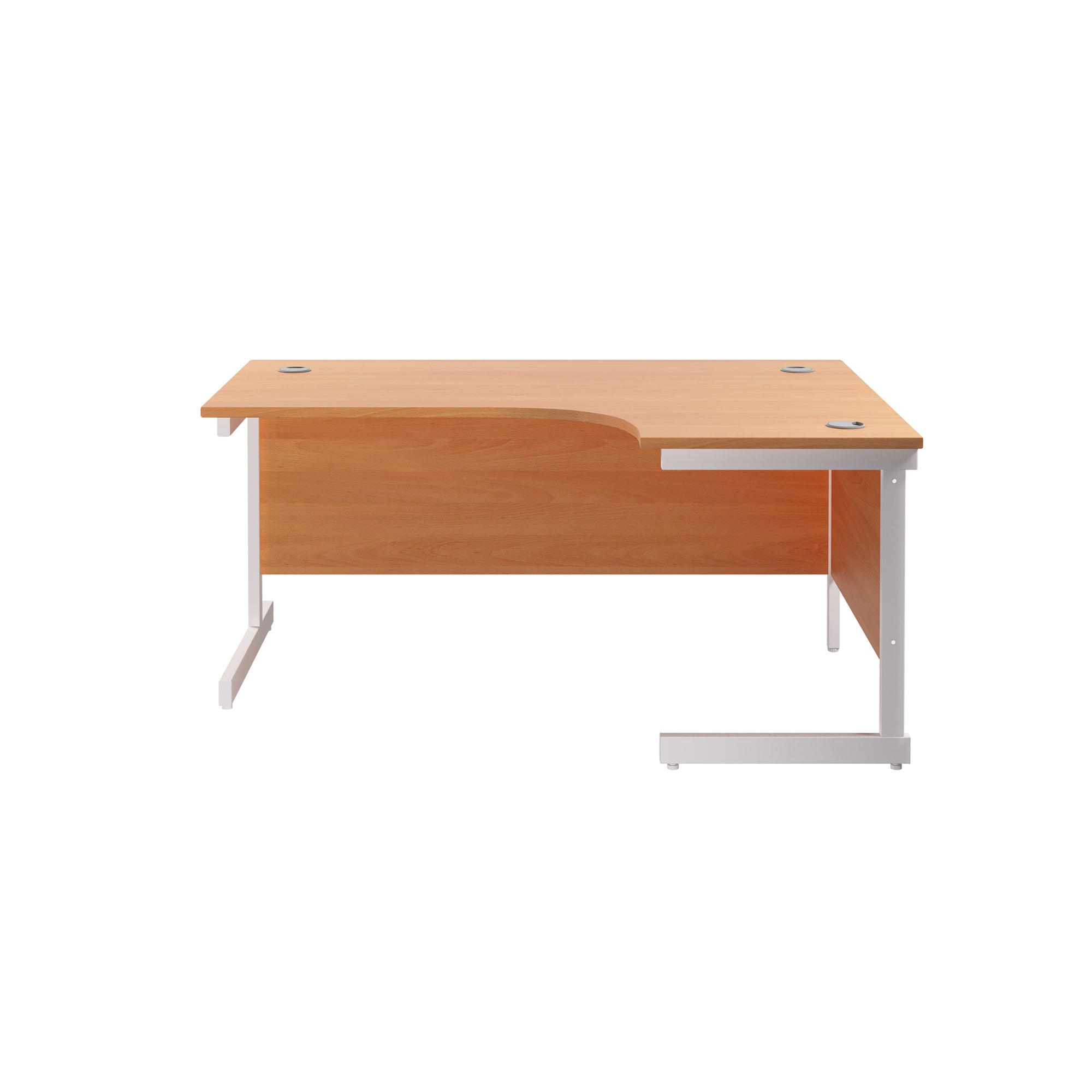 Single Upright Right Hand 1800mm Crescent Desk