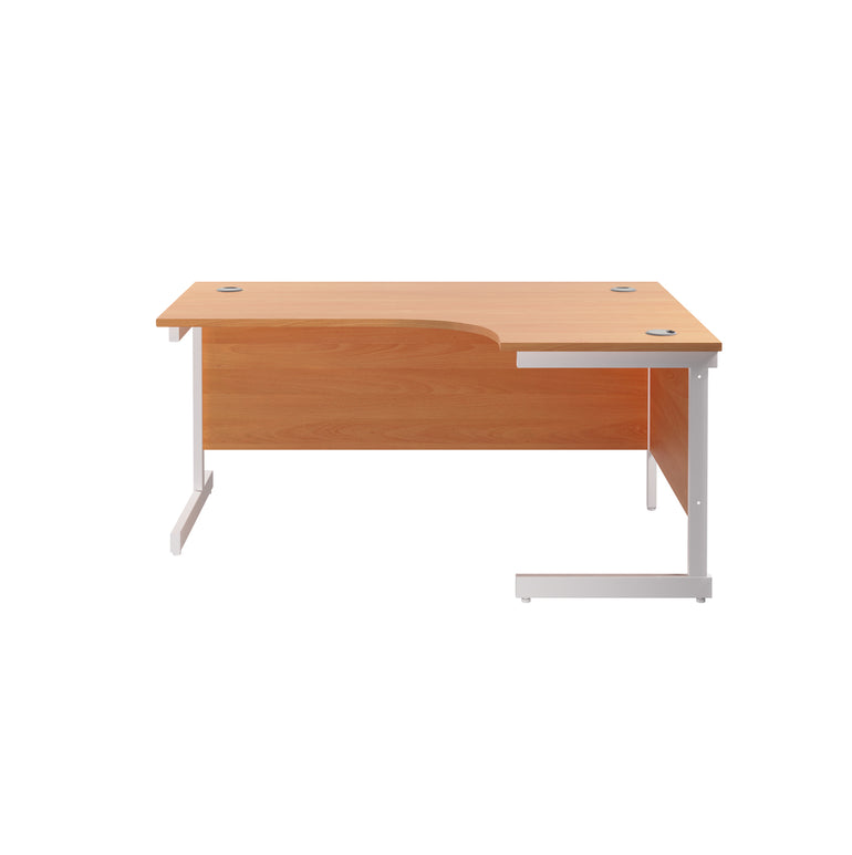 Single Upright Right Hand 1800mm Crescent Desk