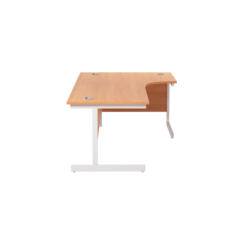Single Upright Right Hand 1800mm Crescent Desk