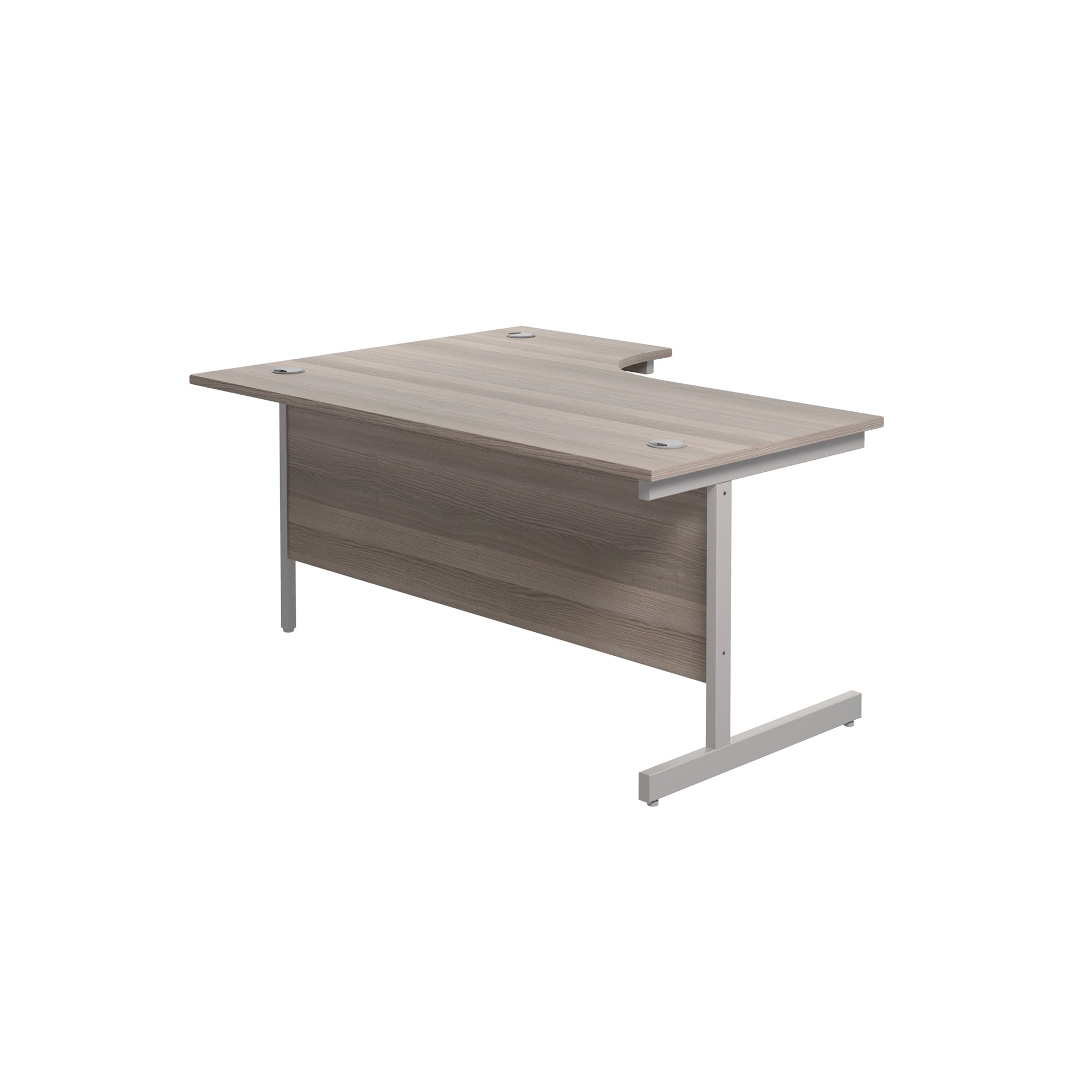 Single Upright Right Hand 1800mm Crescent Desk