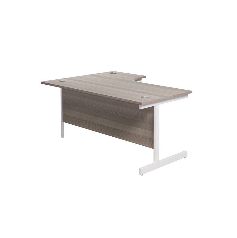 Single Upright Right Hand 1800mm Crescent Desk