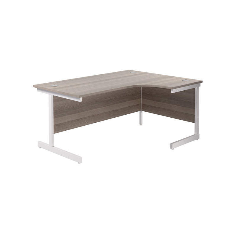 Single Upright Right Hand 1800mm Crescent Desk