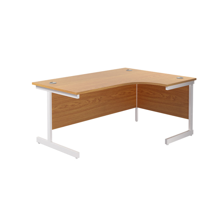 Single Upright Right Hand 1800mm Crescent Desk