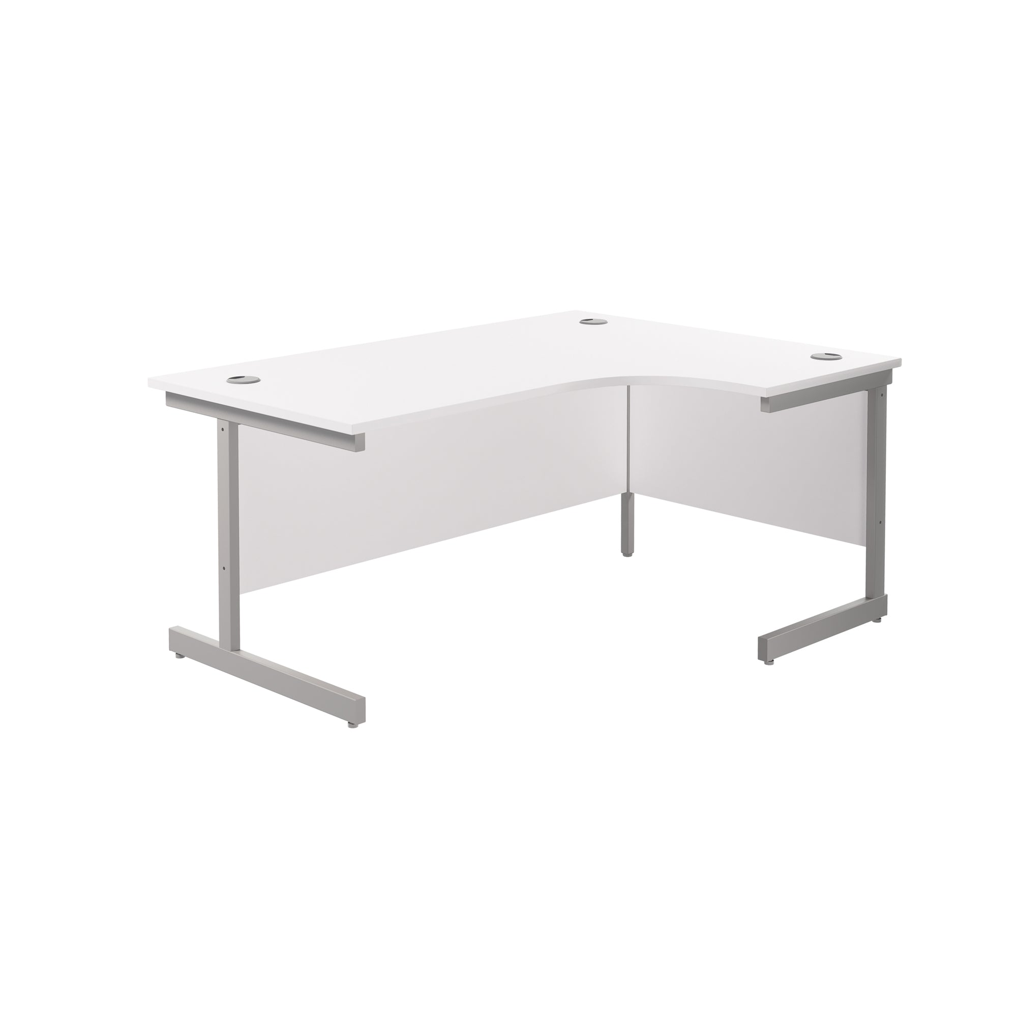 Single Upright Right Hand 1800mm Crescent Desk