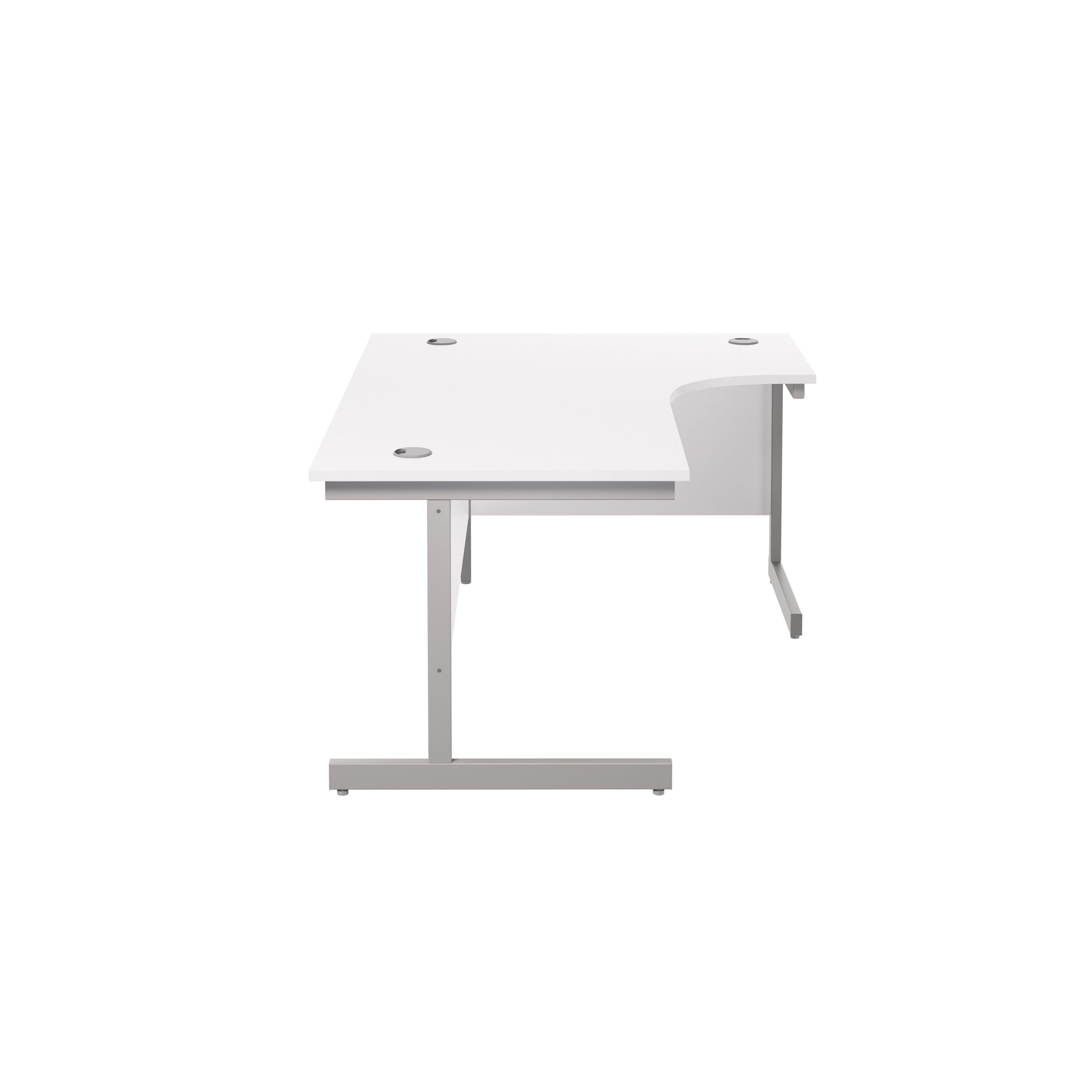 Single Upright Right Hand 1800mm Crescent Desk