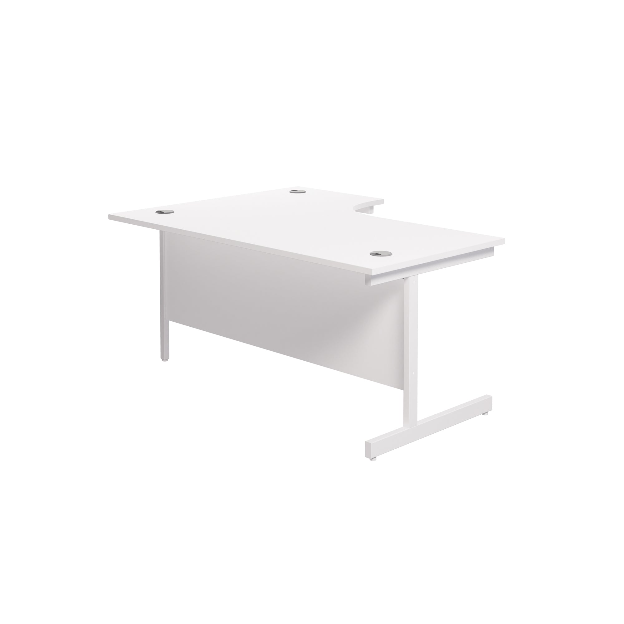 Single Upright Right Hand 1800mm Crescent Desk