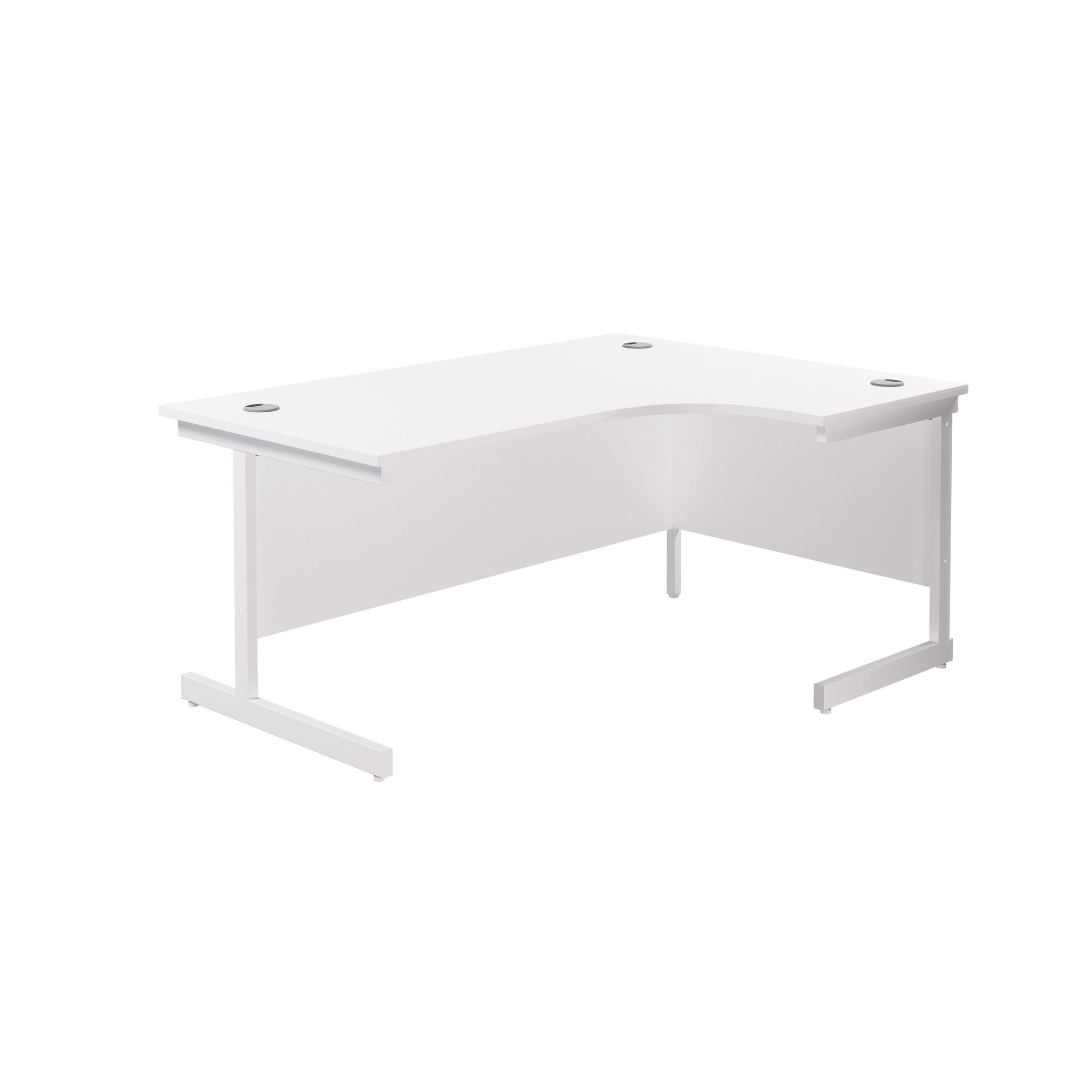 Single Upright Right Hand 1800mm Crescent Desk