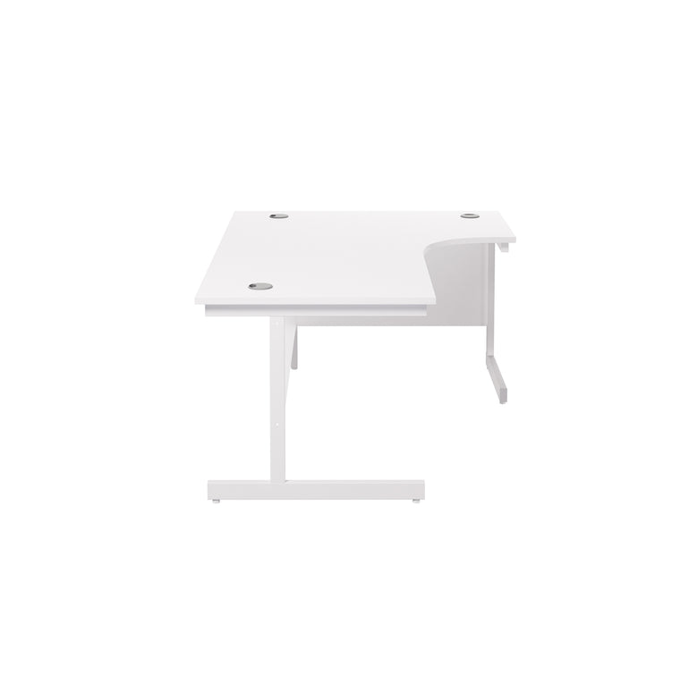 Single Upright Right Hand 1800mm Crescent Desk