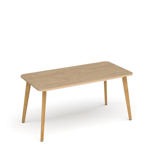 Saxon rectangular worktable with 4 oak legs - Office Products Online