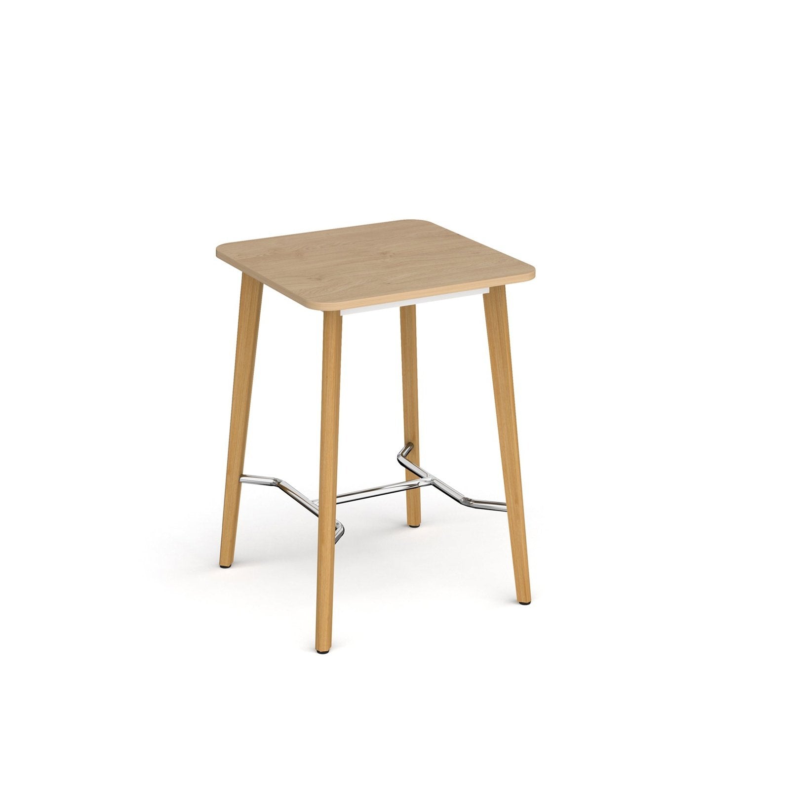 Saxon square poseur worktable with 4 oak legs - Office Products Online