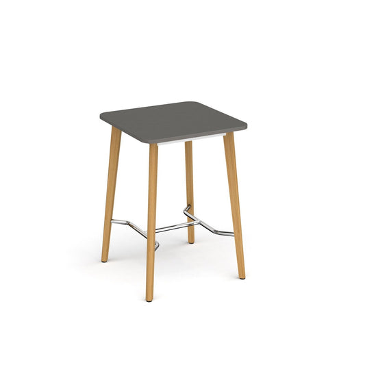 Saxon square poseur worktable with 4 oak legs - Office Products Online