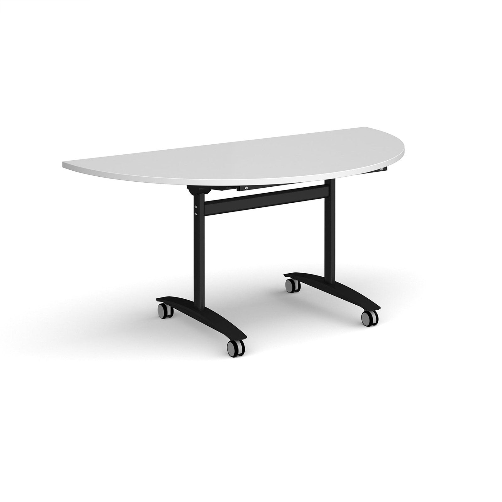 Semi circular deluxe fliptop meeting table - Office Products Online