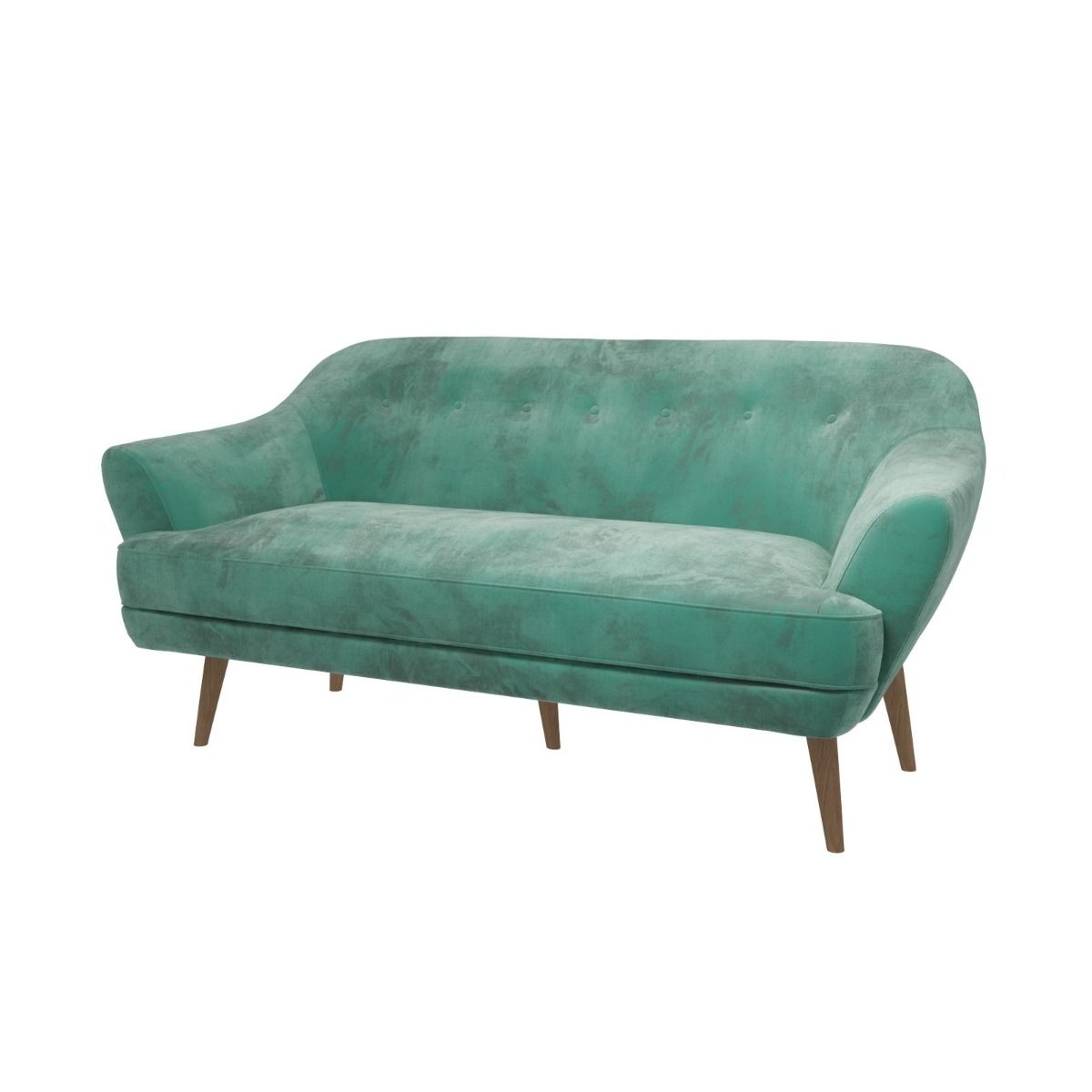 Snowdonia Fabric 3 Seater Scandinavian Style Sofa allhomely