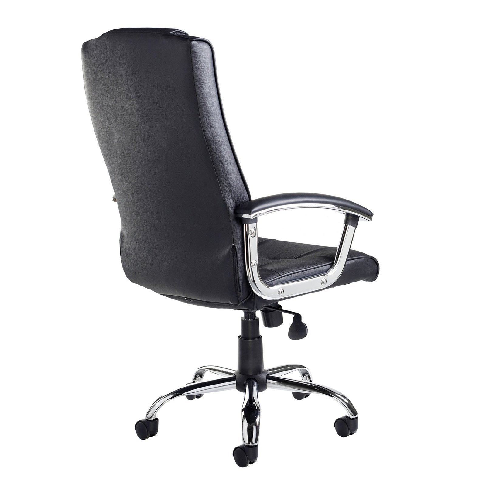 Somerset high back managers chair - black leather faced - Office Products Online