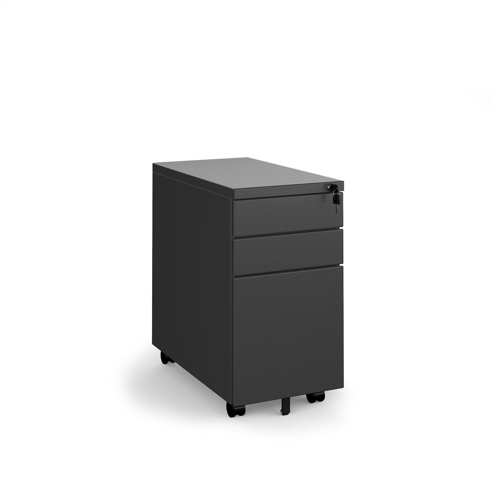 Steel 3 drawer narrow mobile pedestal - Office Products Online