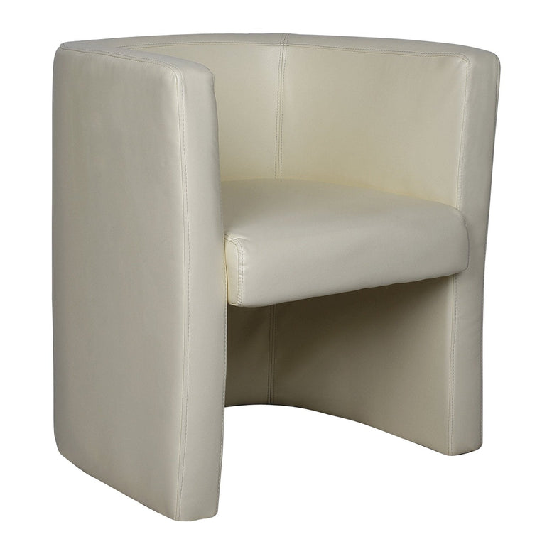 Stylish & Modern High Back Leather Faced Tub Chair - Office Products Online