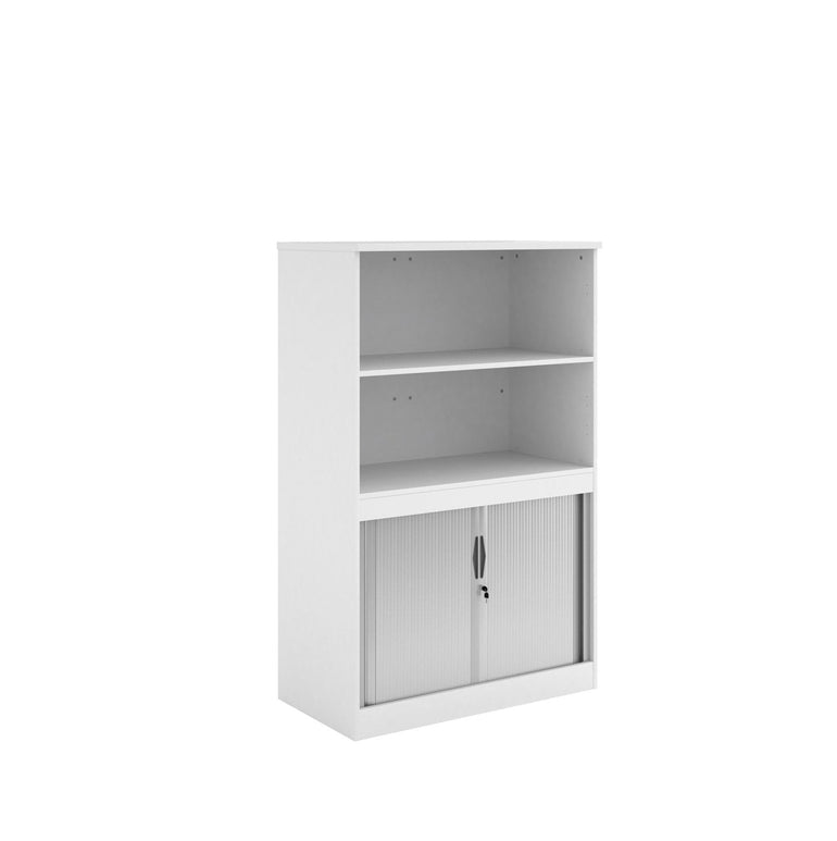 Systems combination unit with tambour doors and open top - Office Products Online