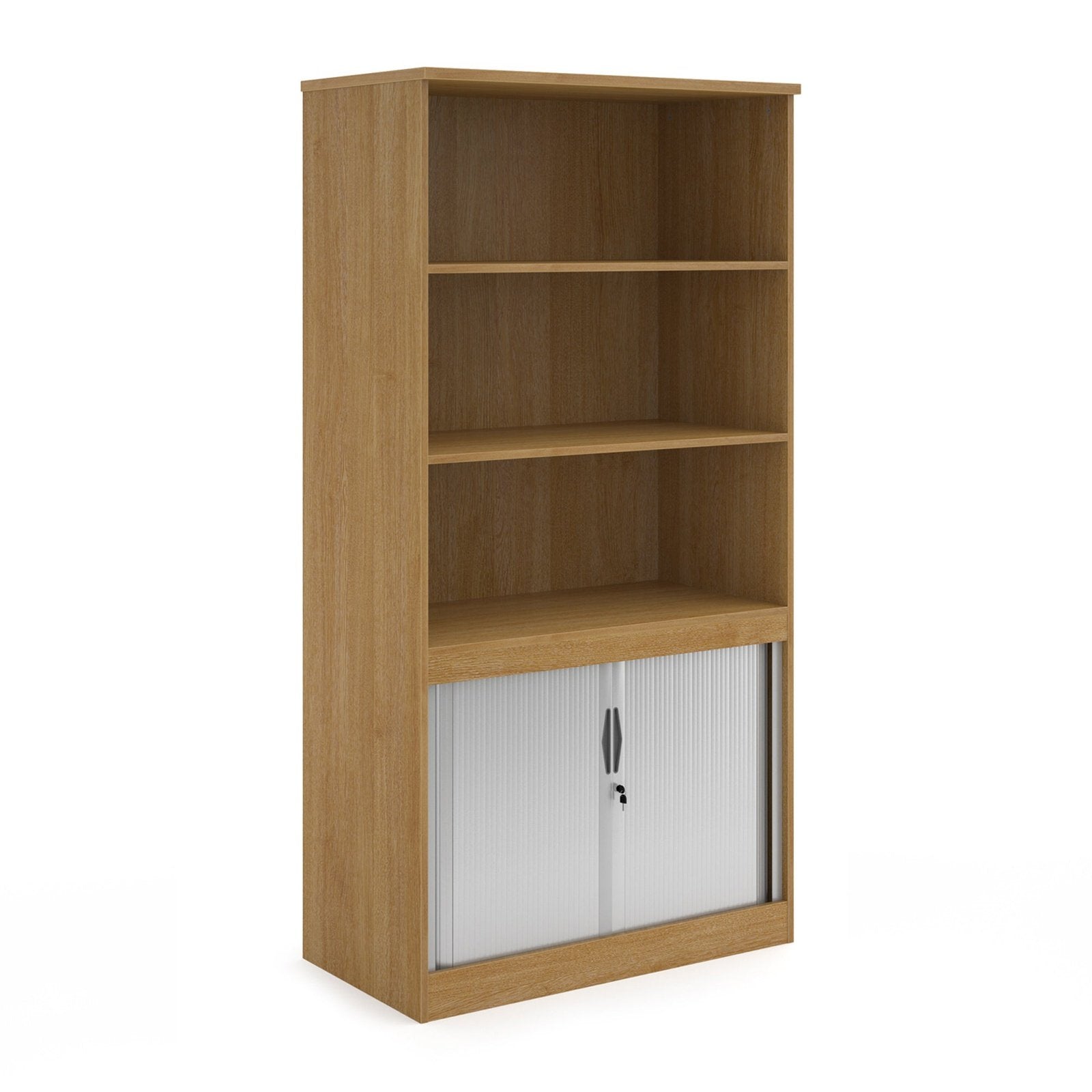 Systems combination unit with tambour doors and open top - Office Products Online