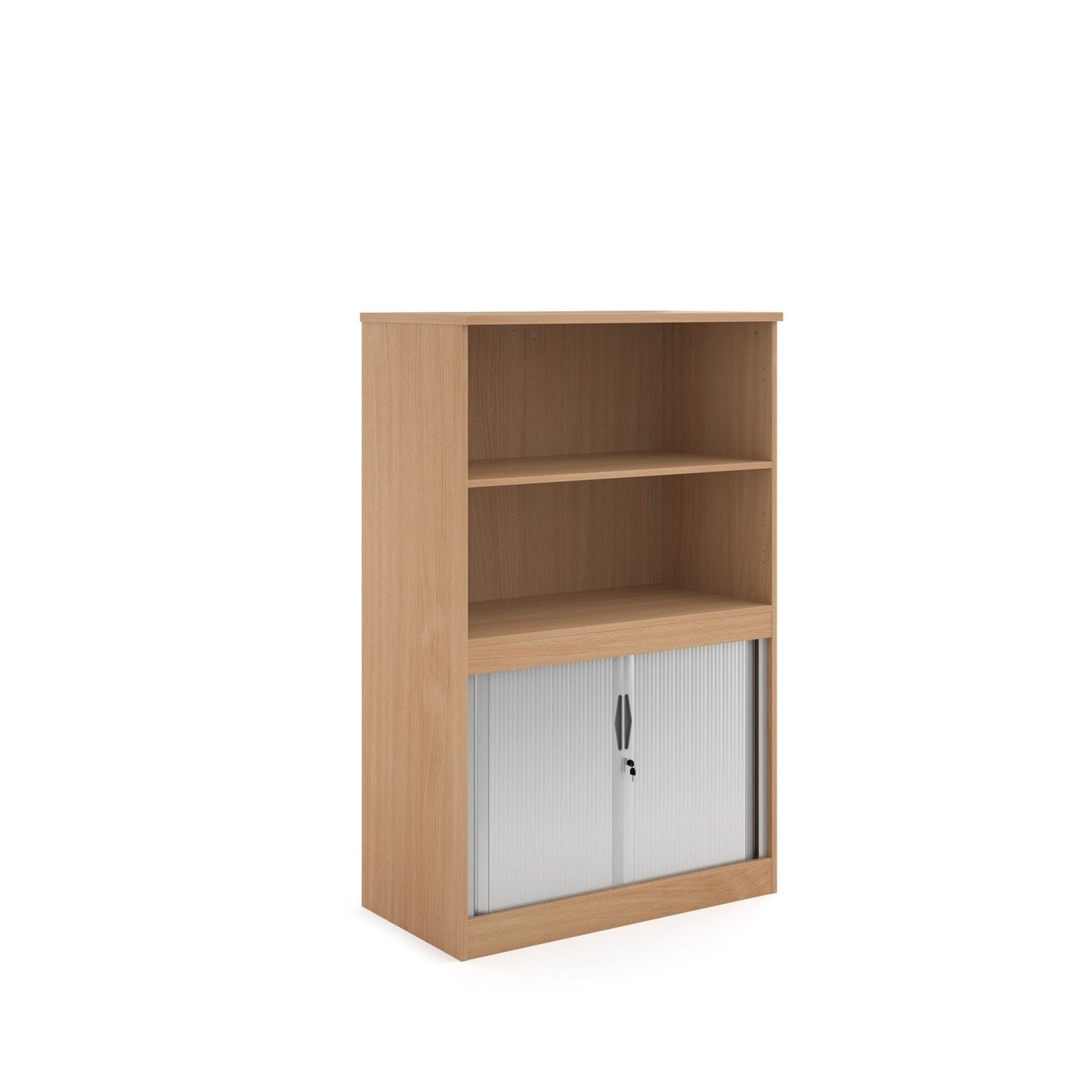 Systems combination unit with tambour doors and open top - Office Products Online