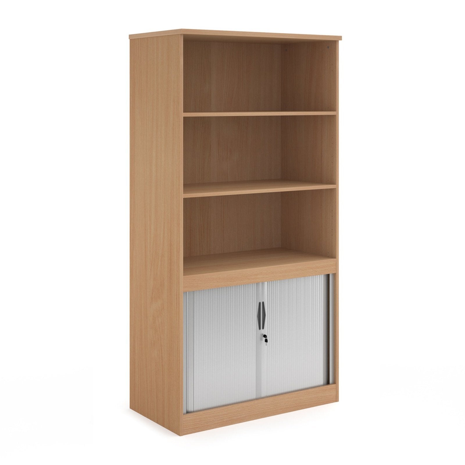 Systems combination unit with tambour doors and open top - Office Products Online