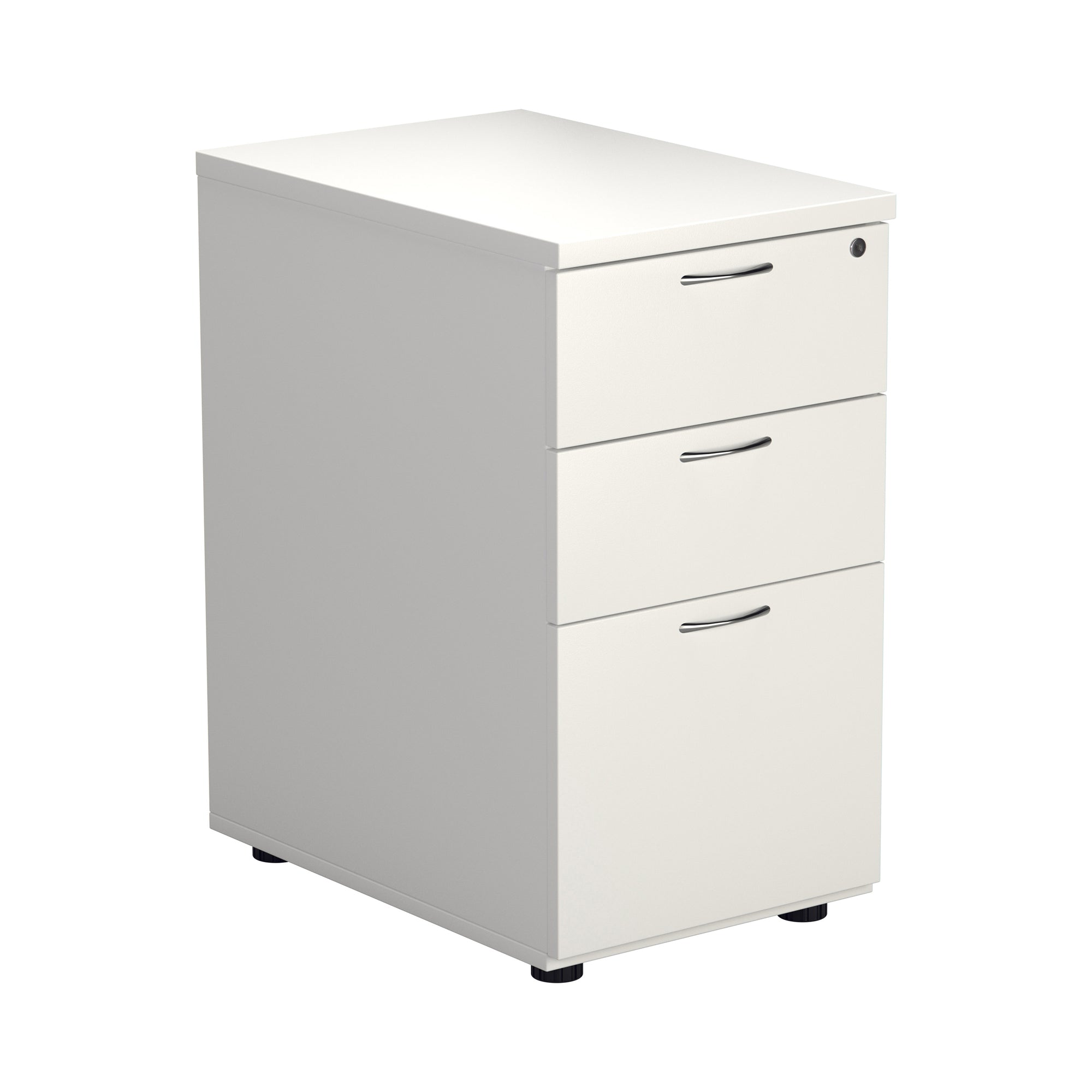 TC Panel Left Hand 1600mm Crescent Desk & Desk High Pedestal