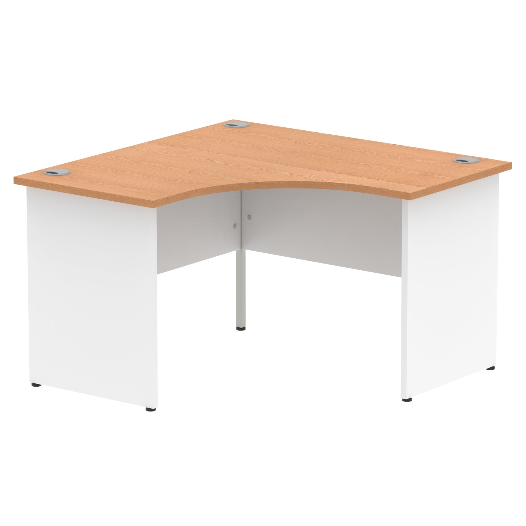 Impulse 1200mm Panel End Corner Desk - MFC Material, Self-Assembly, 5-Year Guarantee, 1200x1200 Top, White & Matching Frame, 50.1kg