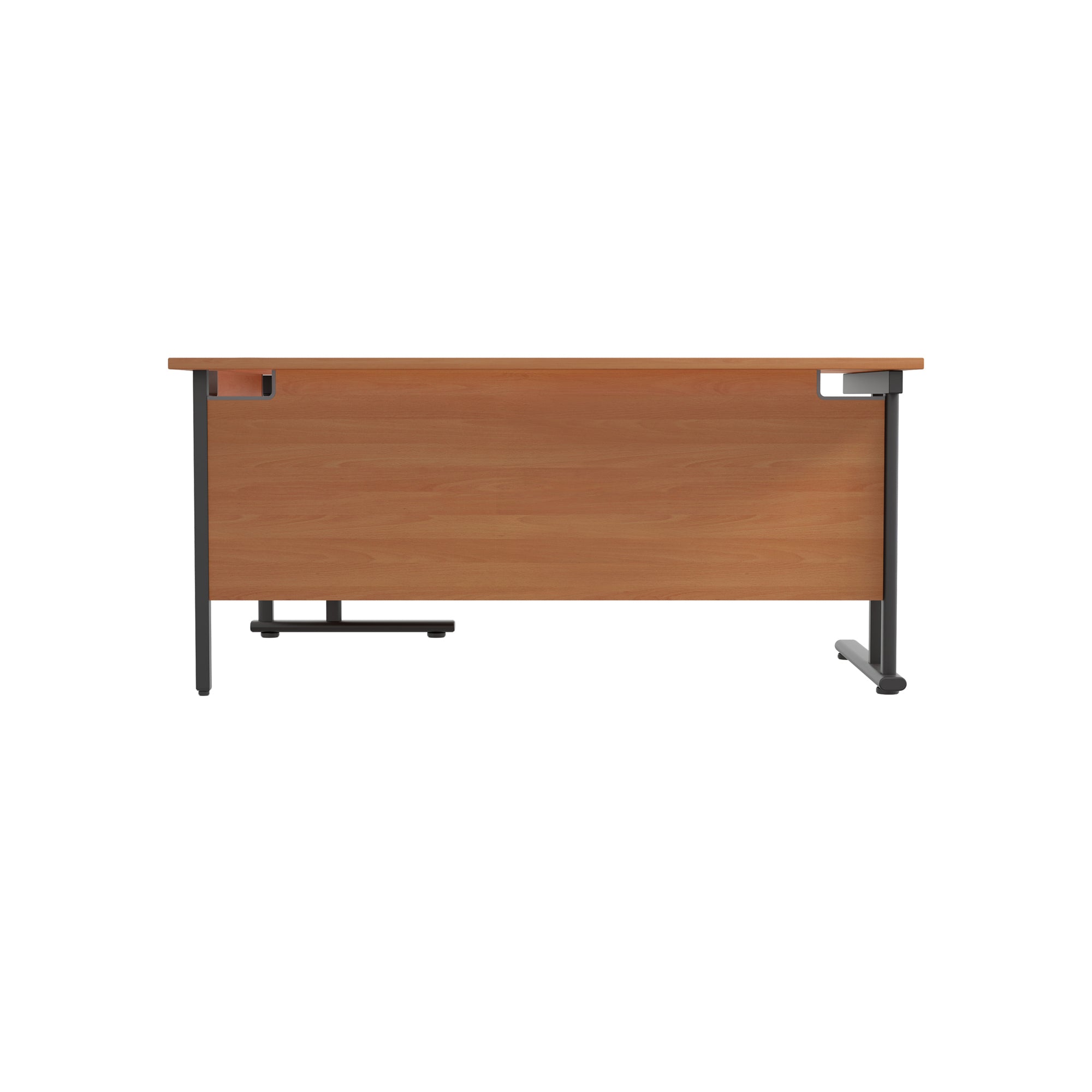 Twin Upright Right Hand 1600mm Crescent Desk
