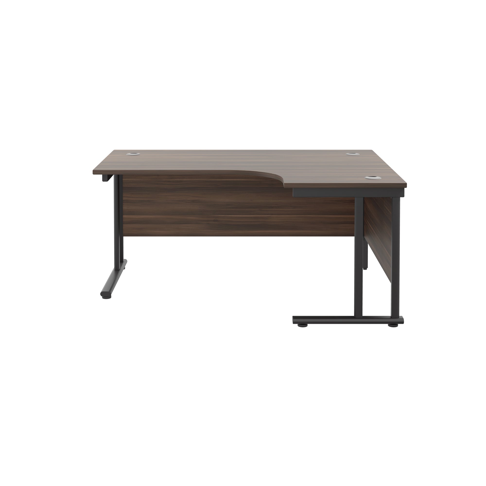 Twin Upright Right Hand 1600mm Crescent Desk